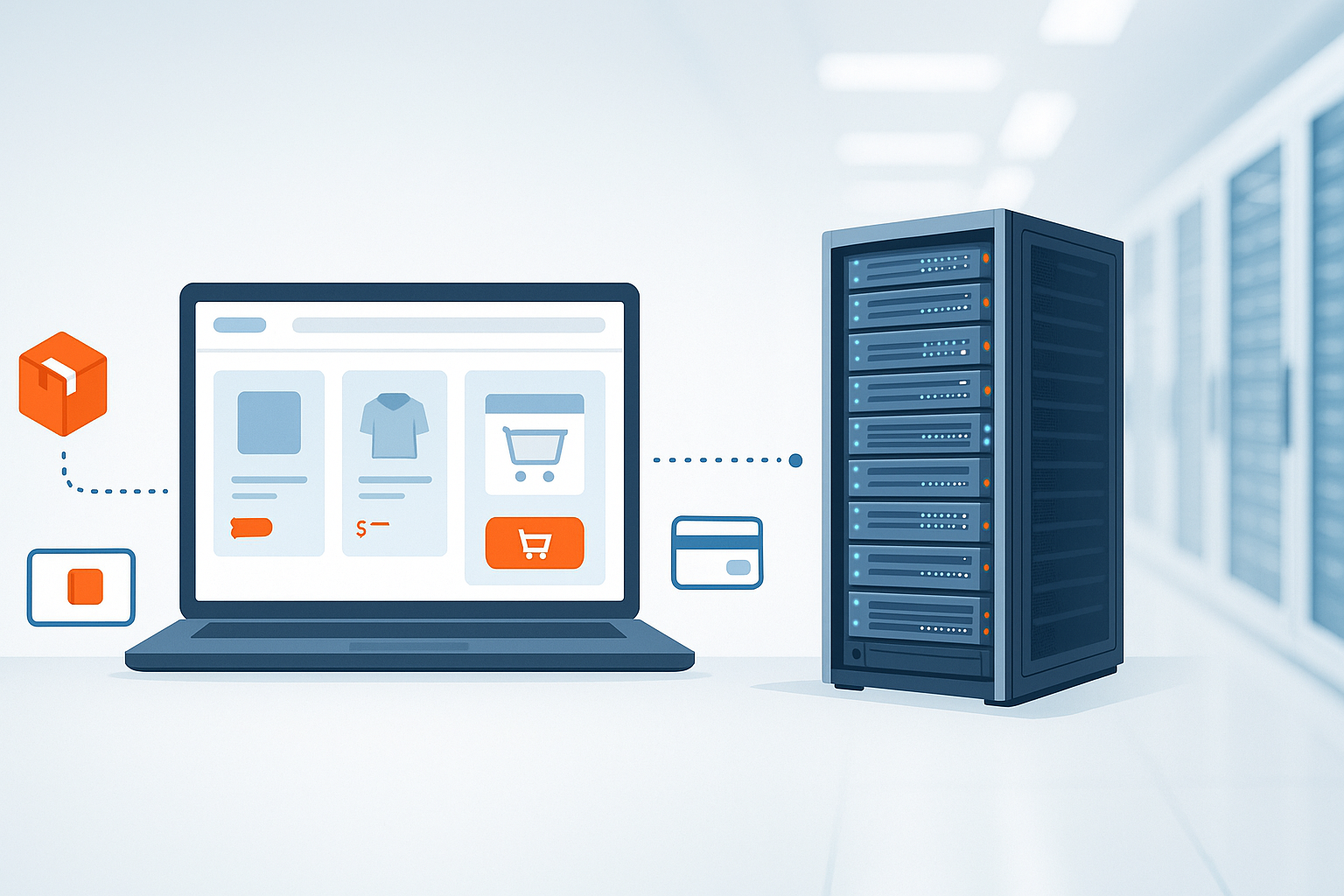 Magento-server med drift