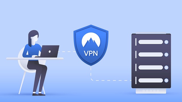 En ansatt kobler til VPN-serveren i vårt datasenter før han/hun kobler til serveren. 